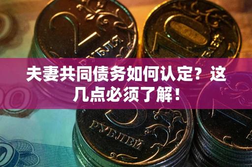 济南夫妻共同债务如何认定？这几点必须了解！