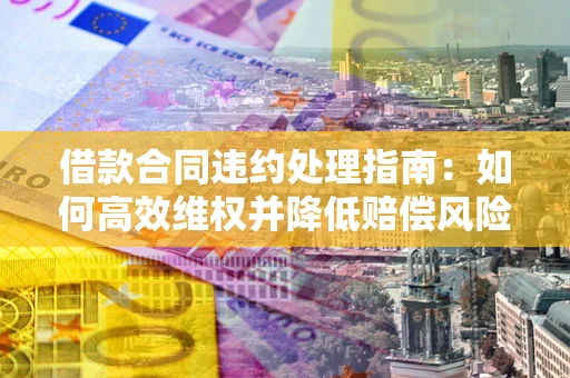 济南借款合同违约处理指南：如何高效维权并降低赔偿风险？