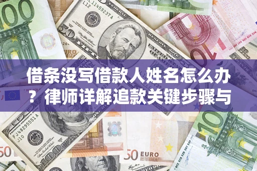 济南借条没写借款人姓名怎么办？律师详解追款关键步骤与证据链构建